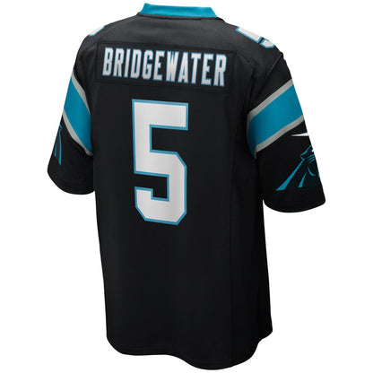 Carolina Panthers Teddy Bridgewater Game Black Football Jersey product image