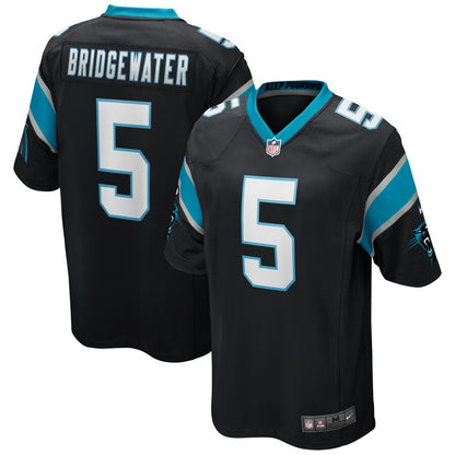 Carolina Panthers Teddy Bridgewater Game Black Football Jersey product image
