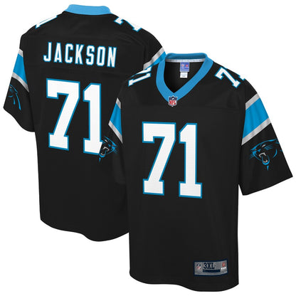 Carolina Panthers Bijhon Jackson Pro Line Big & Tall Black Football Jersey product image