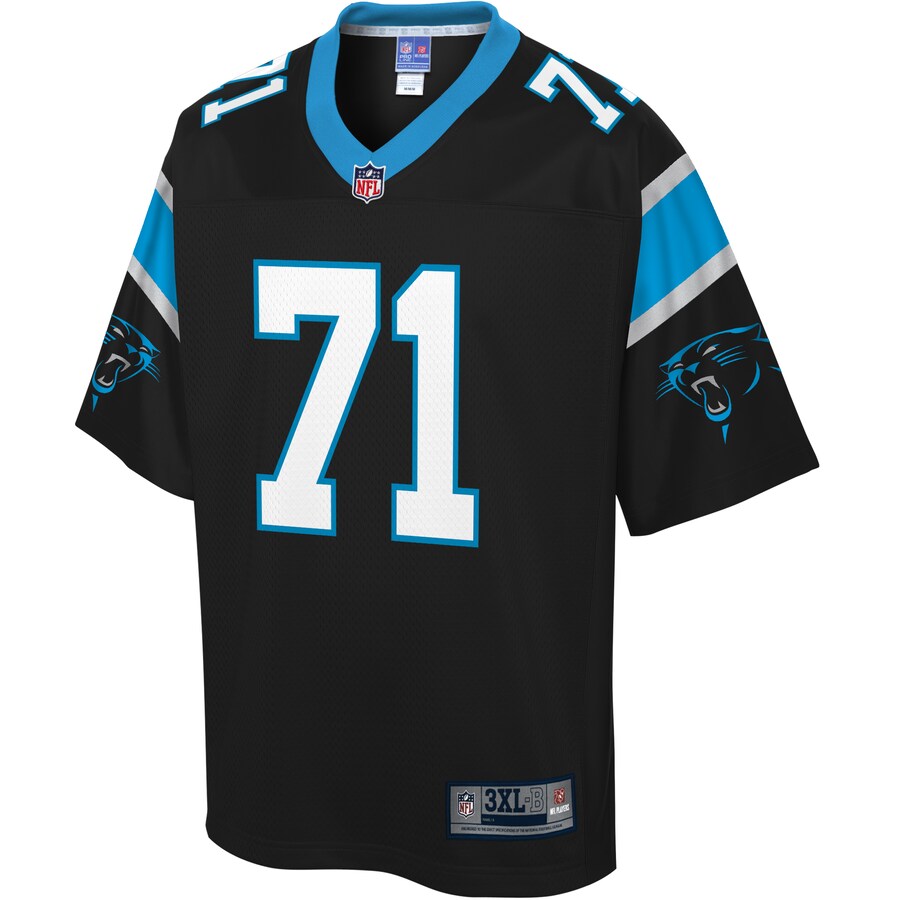 Carolina Panthers Bijhon Jackson Pro Line Big & Tall Black Football Jersey product image