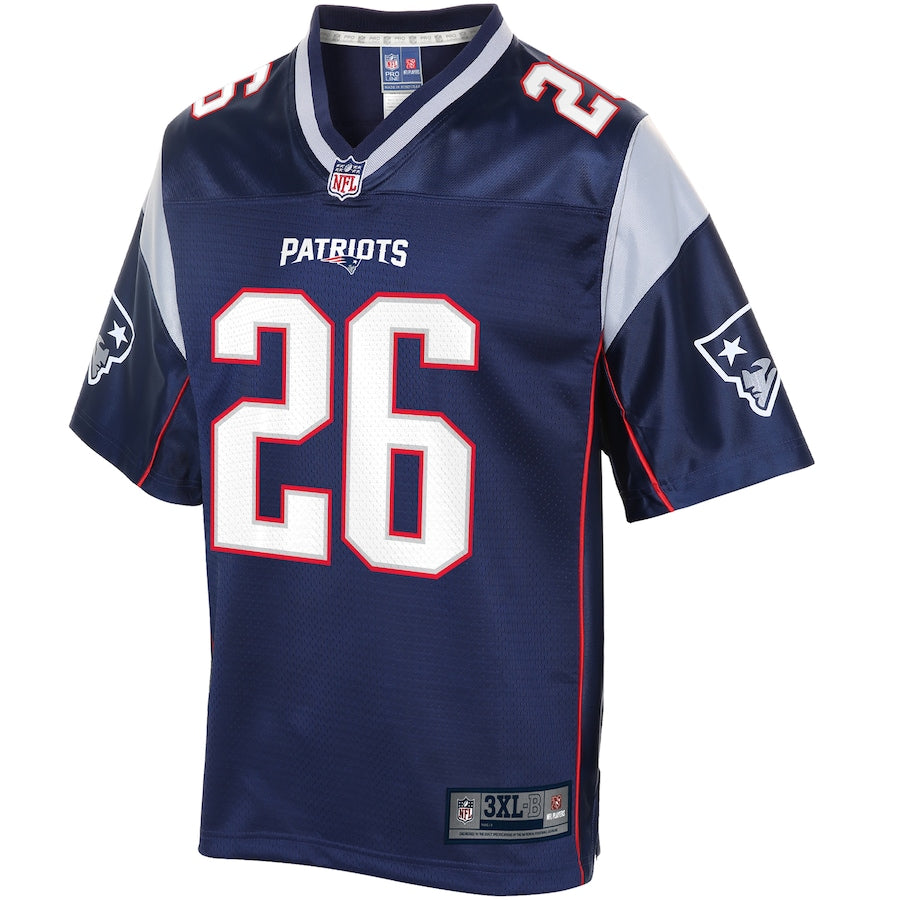 New England Patriots Sony Michel Pro Line Big & Tall Navy Football Jersey product image