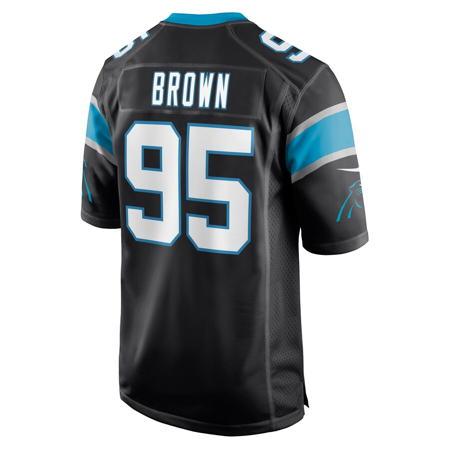 Carolina Panthers Derrick Brown Game Black Football Jersey product image
