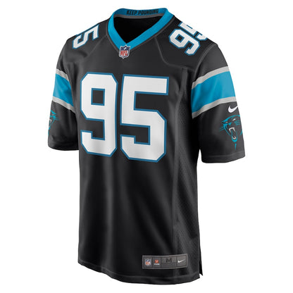 Carolina Panthers Derrick Brown Game Black Football Jersey product image