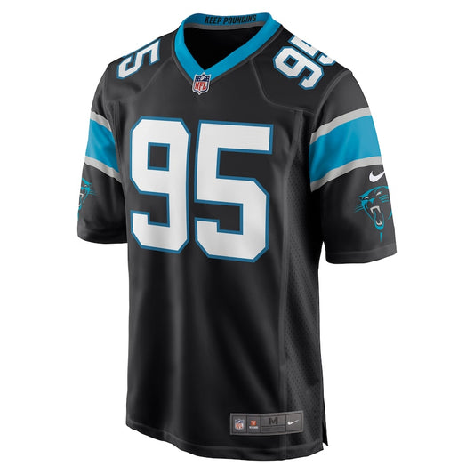 Carolina Panthers Derrick Brown Game Black Football Jersey product image