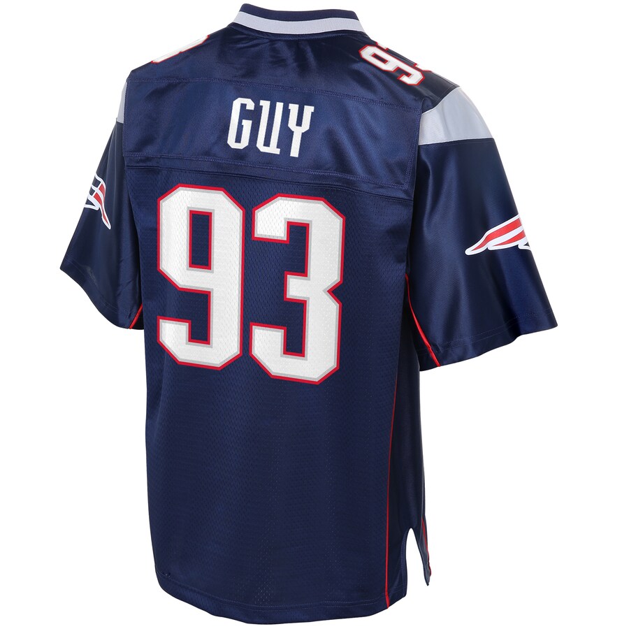 New England Patriots Lawrence Guy Pro Line Big & Tall Navy Football Jersey product image