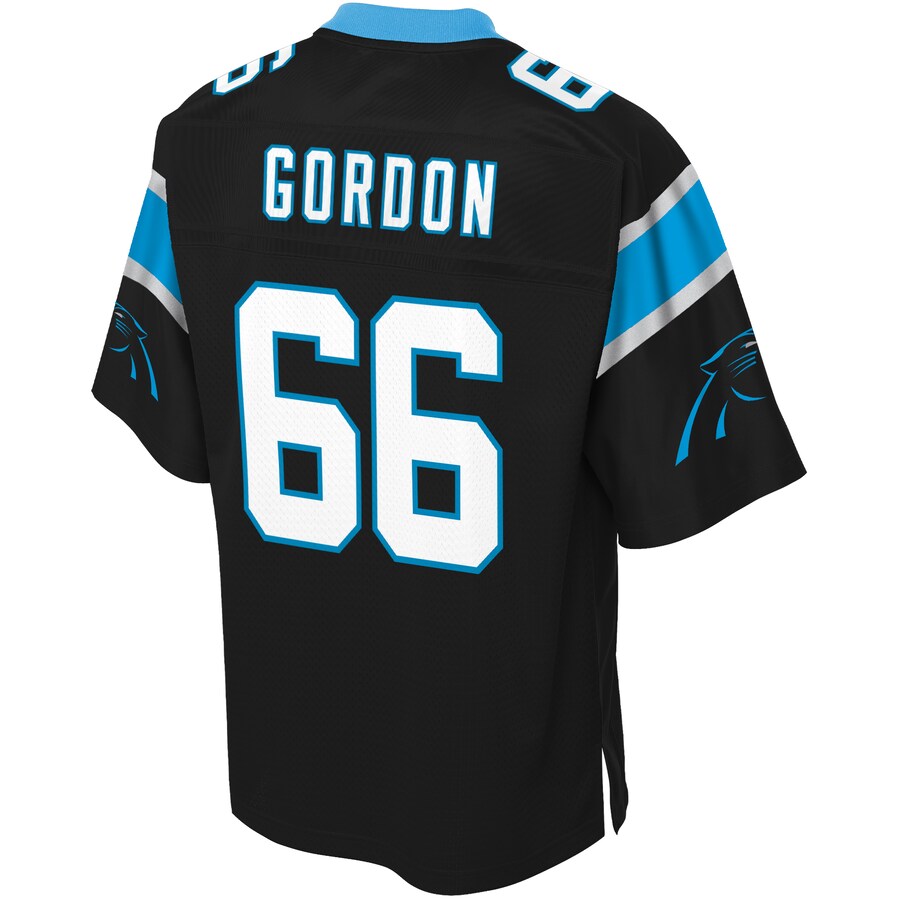 Carolina Panthers Dillon Gordon Pro Line Big & Tall Black Football Jersey product image