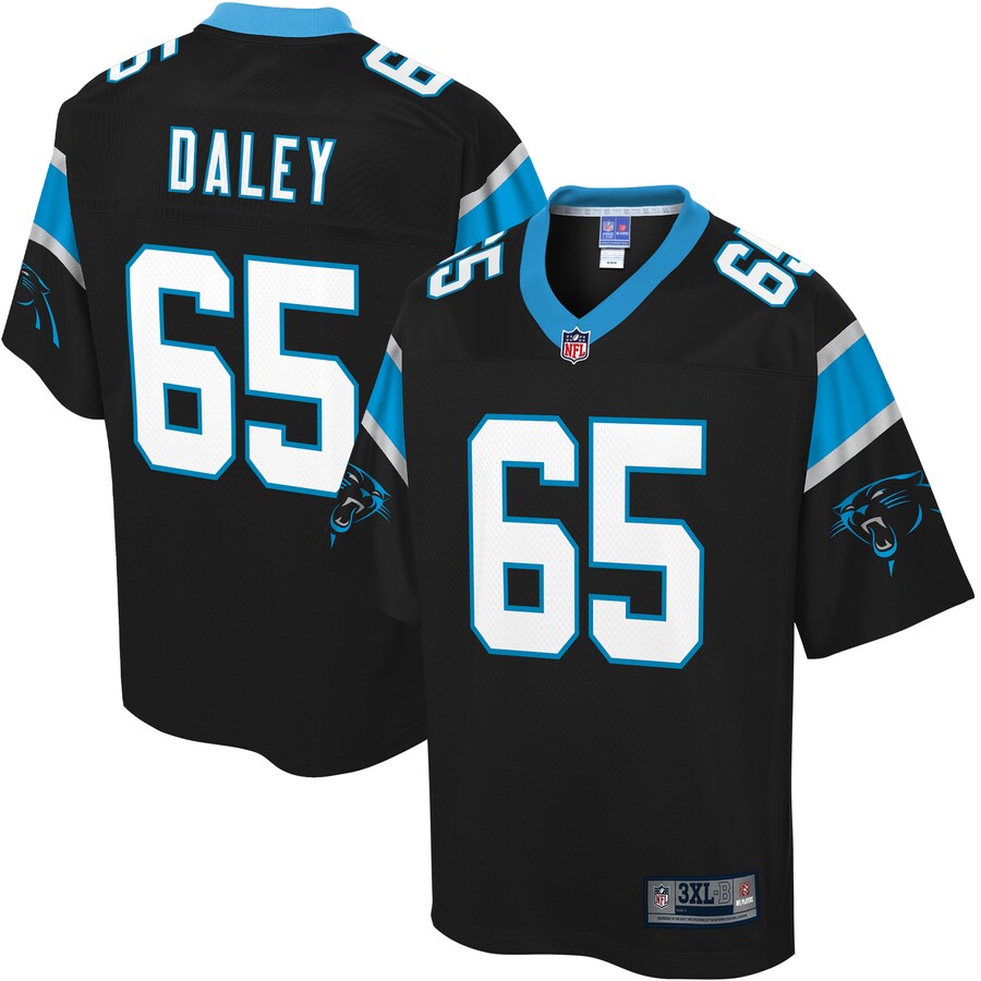 Carolina Panthers Dennis Daley Pro Line Big & Tall Black Football Jersey product image