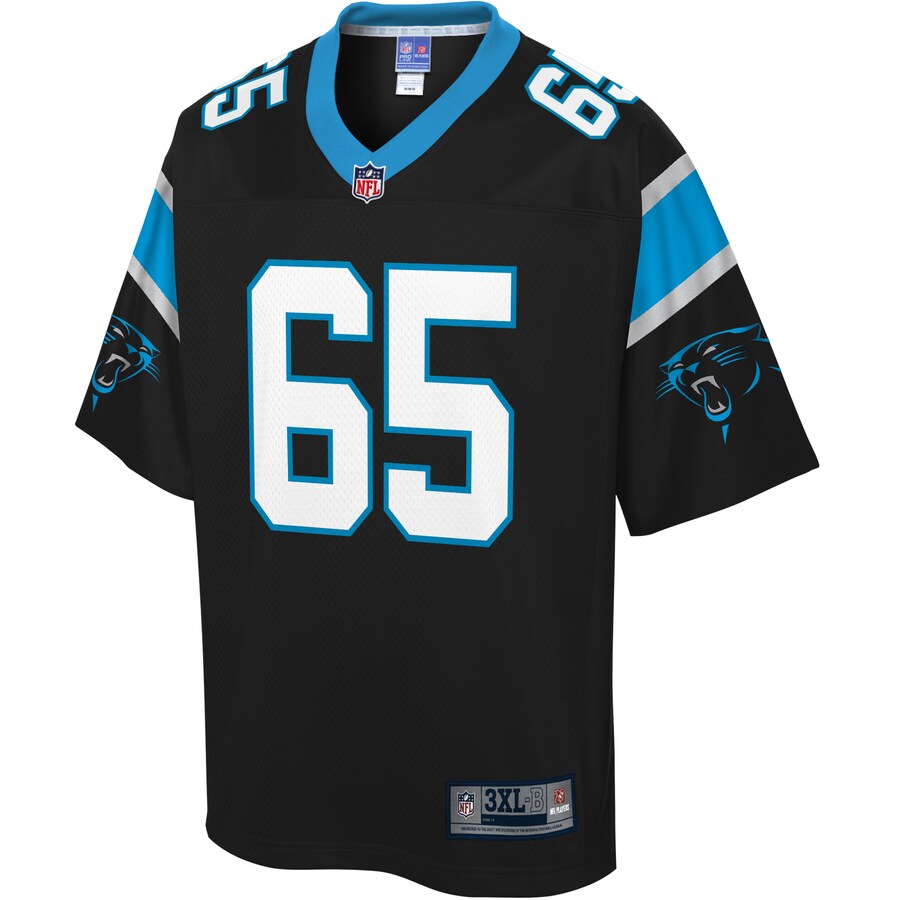 Carolina Panthers Dennis Daley Pro Line Big & Tall Black Football Jersey product image