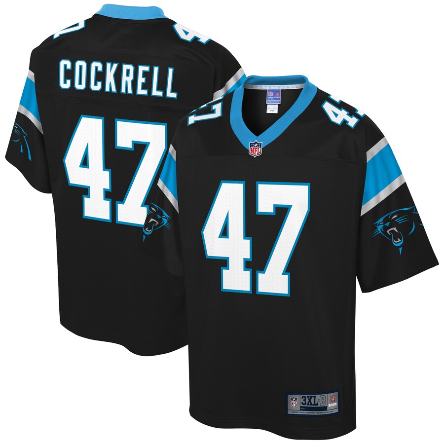 Carolina Panthers Ross Cockrell Pro Line Big & Tall Black Football Jersey product image