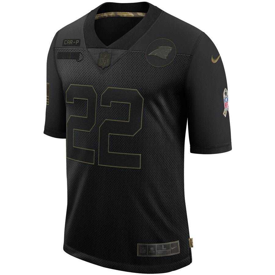 Carolina Panthers Christian Mccaffrey Limited Salute To Service Black Football Jersey product image