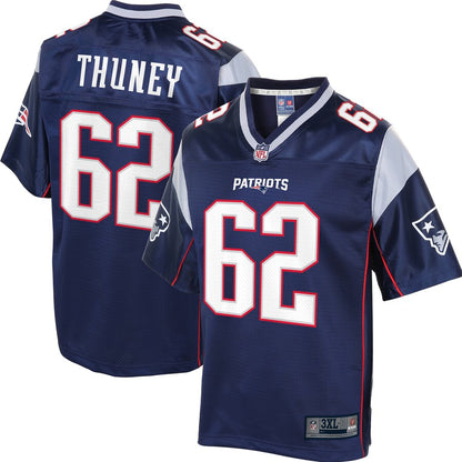 New England Patriots Joe Thuney Pro Line Big & Tall Navy Football Jersey product image
