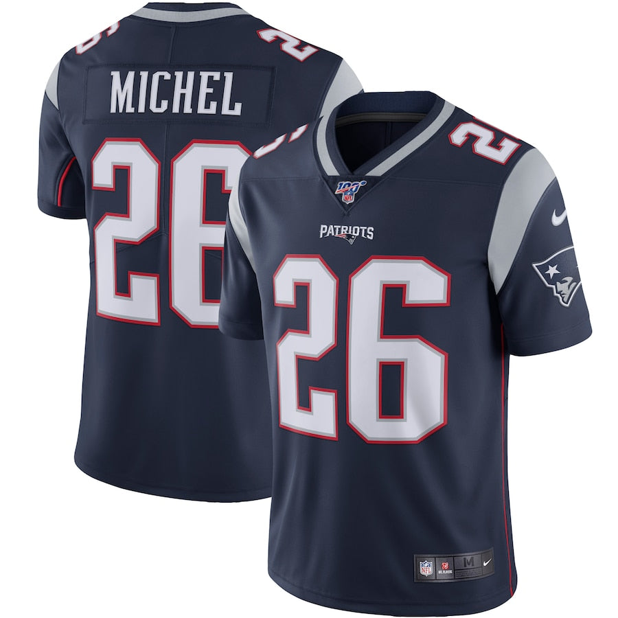 New England Patriots Sony Michel Limited Navy Football Jersey product image