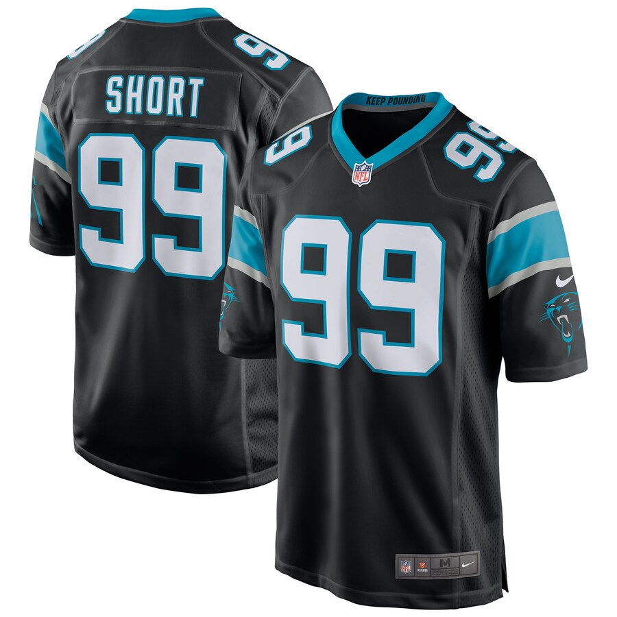 Carolina Panthers Kawann Short Game Black Football Jersey product image