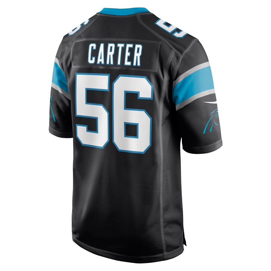 Carolina Panthers Jermaine Carter Game Black Football Jersey product image