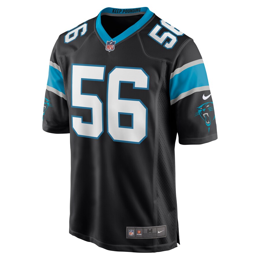 Carolina Panthers Jermaine Carter Game Black Football Jersey product image