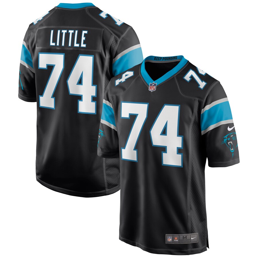 Carolina Panthers Greg Little Game Black Football Jersey product image