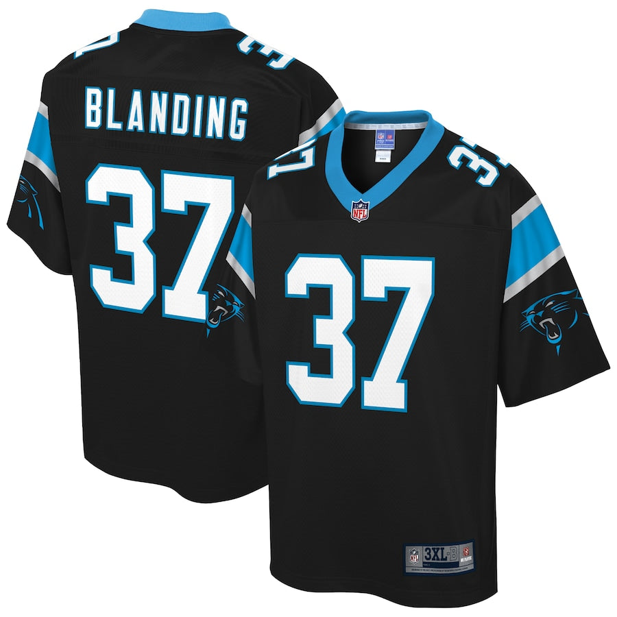 Carolina Panthers Quin Blanding Pro Line Big & Tall Black Football Jersey product image