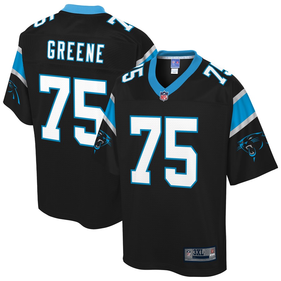 Carolina Panthers Brandon Greene Pro Line Big & Tall Team Color Black Football Jersey product image