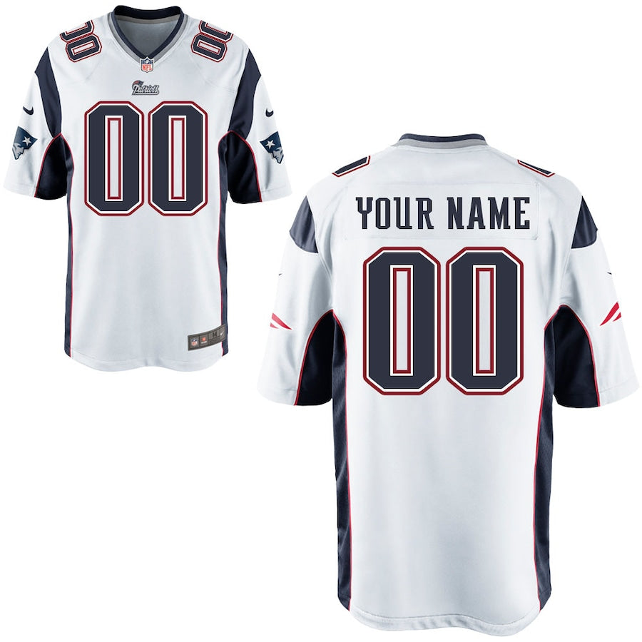 New England Patriots Customized Game White Football Jersey product image