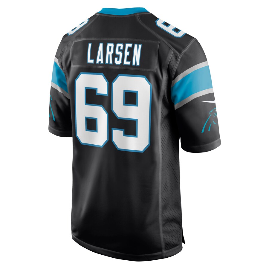 Carolina Panthers Tyler Larsen Game Black Football Jersey product image