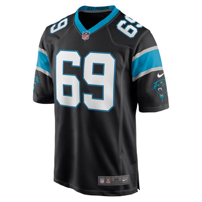 Carolina Panthers Tyler Larsen Game Black Football Jersey product image