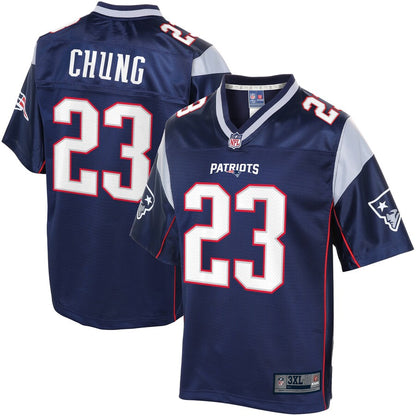 New England Patriots Patrick Chung Pro Line Big & Tall Navy Football Jersey product image