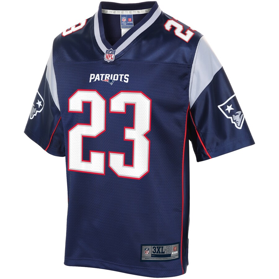 New England Patriots Patrick Chung Pro Line Big & Tall Navy Football Jersey product image