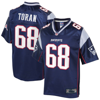 New England Patriots Najee Toran Pro Line Big & Tall Navy Football Jersey product image