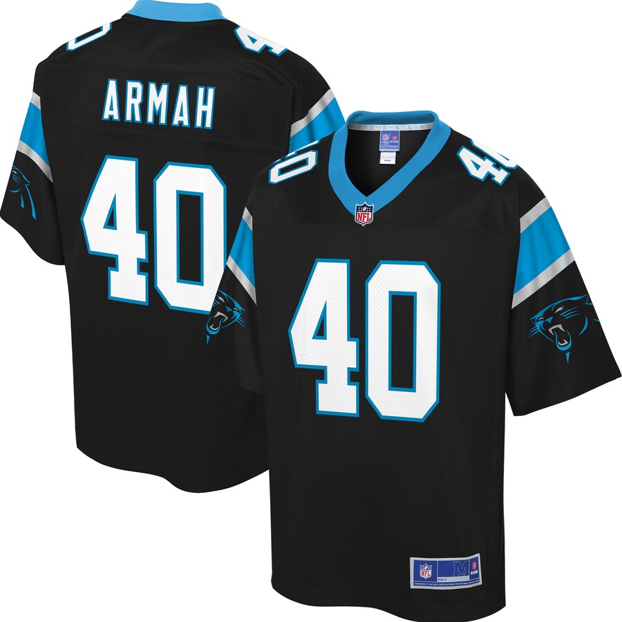 Carolina Panthers Alex Armah Pro Line Big & Tall Black Football Jersey product image