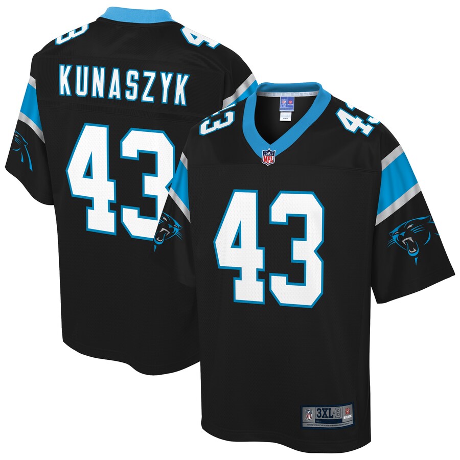 Carolina Panthers Jordan Kunaszyk Pro Line Big & Tall Black Football Jersey product image