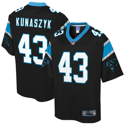 Carolina Panthers Jordan Kunaszyk Pro Line Big & Tall Black Football Jersey product image