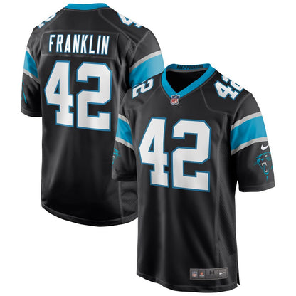 Carolina Panthers Sam Franklin Game Black Football Jersey product image