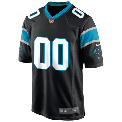 Carolina Panthers Custom Game Black Football Jersey product image