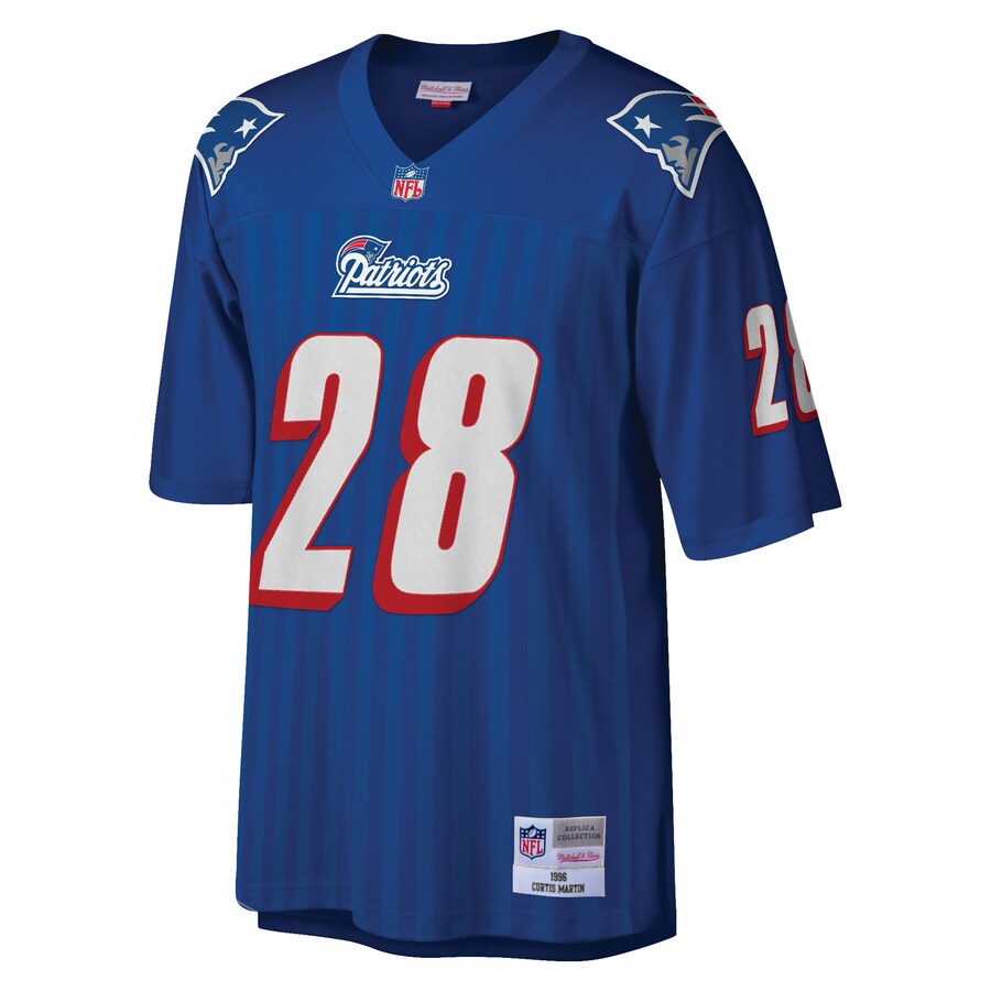 New England Patriots Curtis Martin Legacy Royal Football Jersey product image