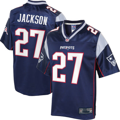 New England Patriots Pro Line Big & Tall Navy Football Jersey product image