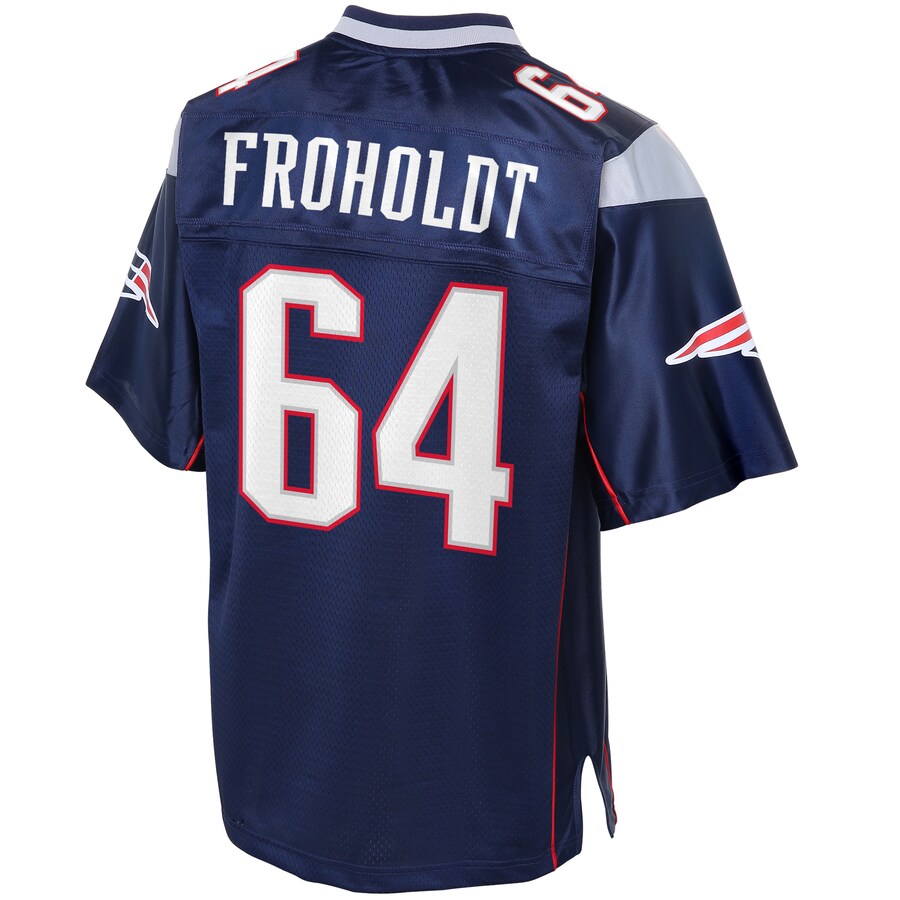 New England Patriots Hjalte Froholdt Pro Line Big & Tall Navy Football Jersey product image