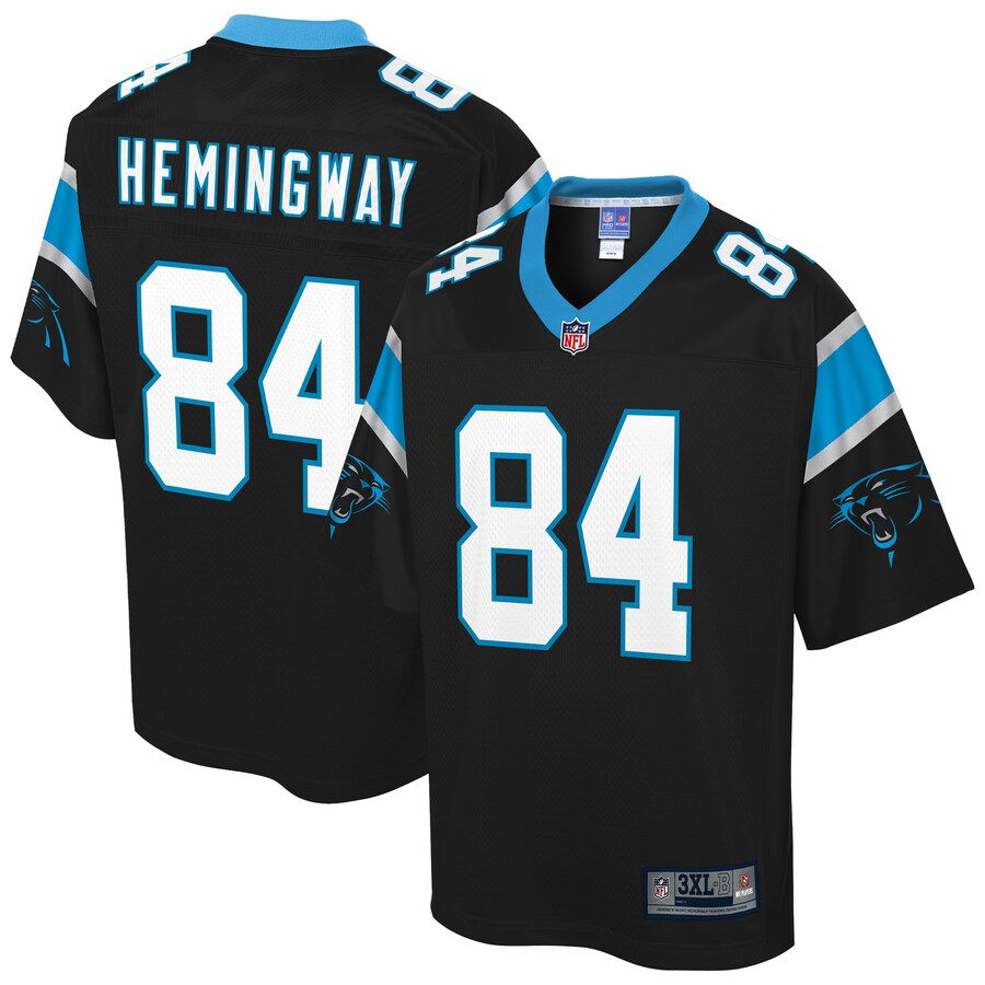 Carolina Panthers Temarrick Hemingway Pro Line Big & Tall Black Football Jersey product image