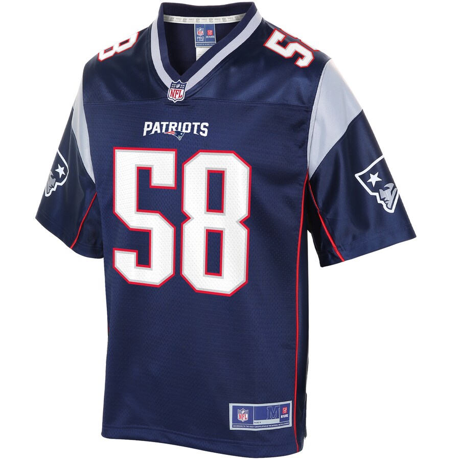 New England Patriots Jamie Collins Sr. Pro Line Navy Football Jersey product image