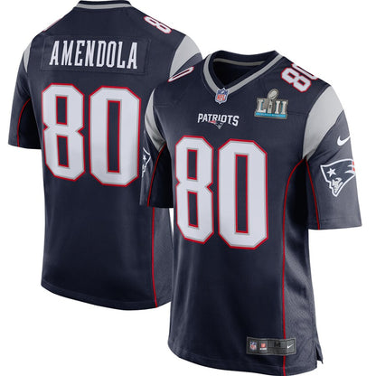 New England Patriots Danny Adola Super Game Navy Football Jersey product image