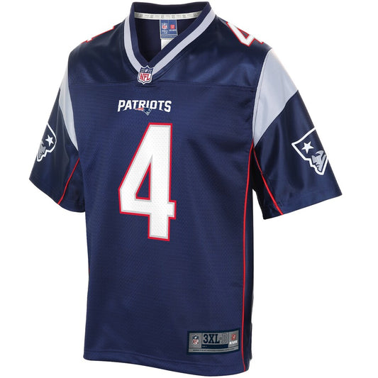 New England Patriots Jarrett Stidham Pro Line Big & Tall Navy Football Jersey product image