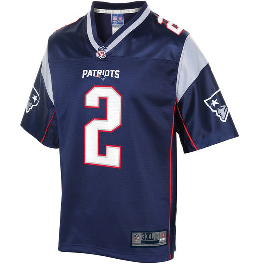 New England Patriots Nick Folk Pro Line Big & Tall Navy Football Jersey product image