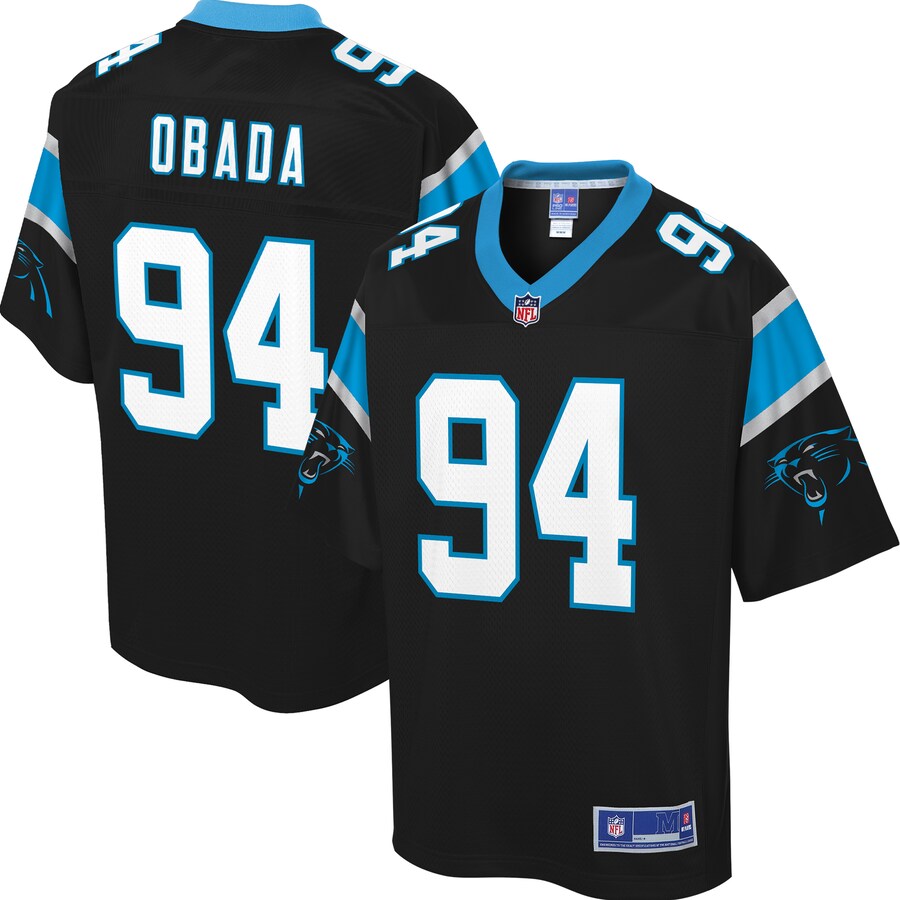 Carolina Panthers Efe Obada Pro Line Big & Tall Black Football Jersey product image