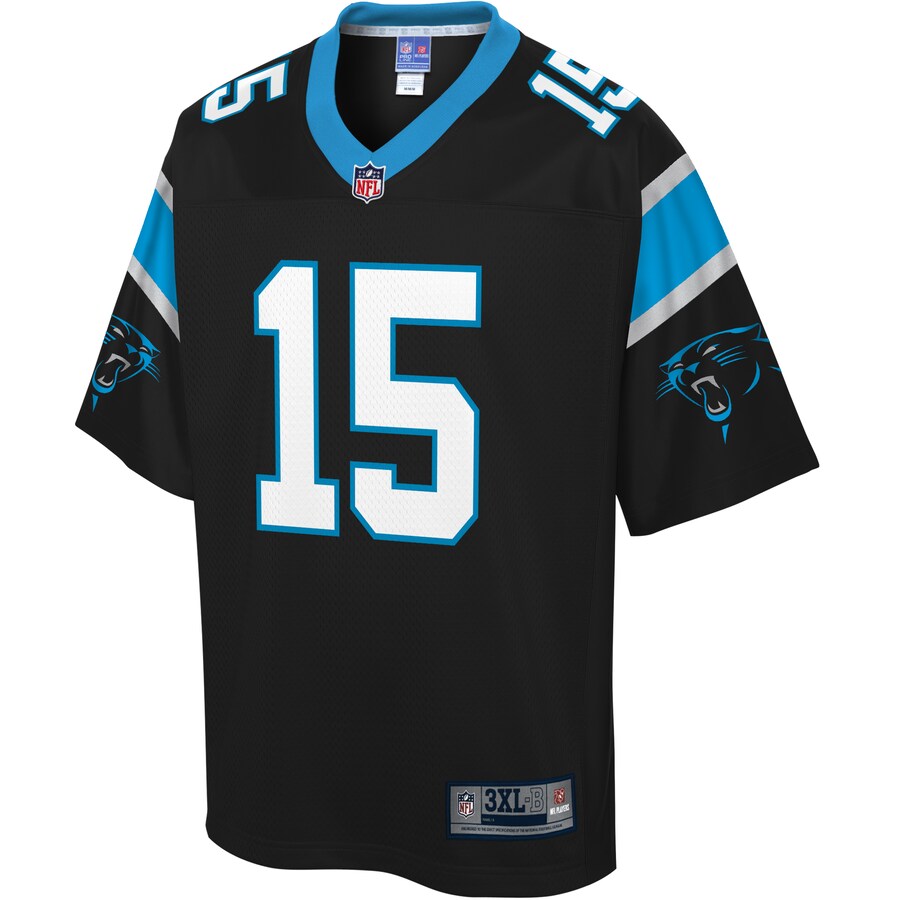 Carolina Panthers Chris Hogan Pro Line Big & Tall Black Football Jersey product image