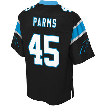 Carolina Panthers Damian Parms Pro Line Big & Tall Team Color Black Football Jersey product image