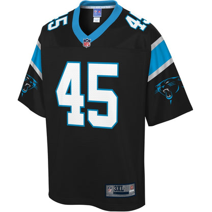 Carolina Panthers Damian Parms Pro Line Big & Tall Team Color Black Football Jersey product image