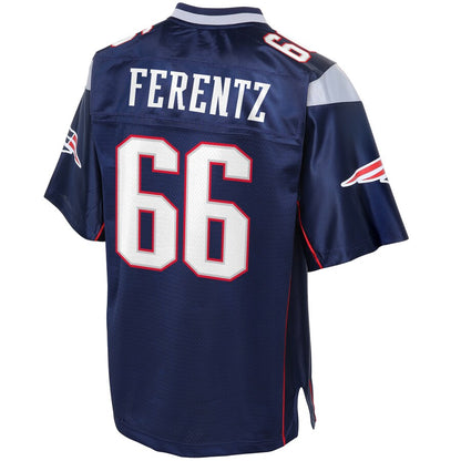 New England Patriots James Ferentz Pro Line Big & Tall Navy Football Jersey product image