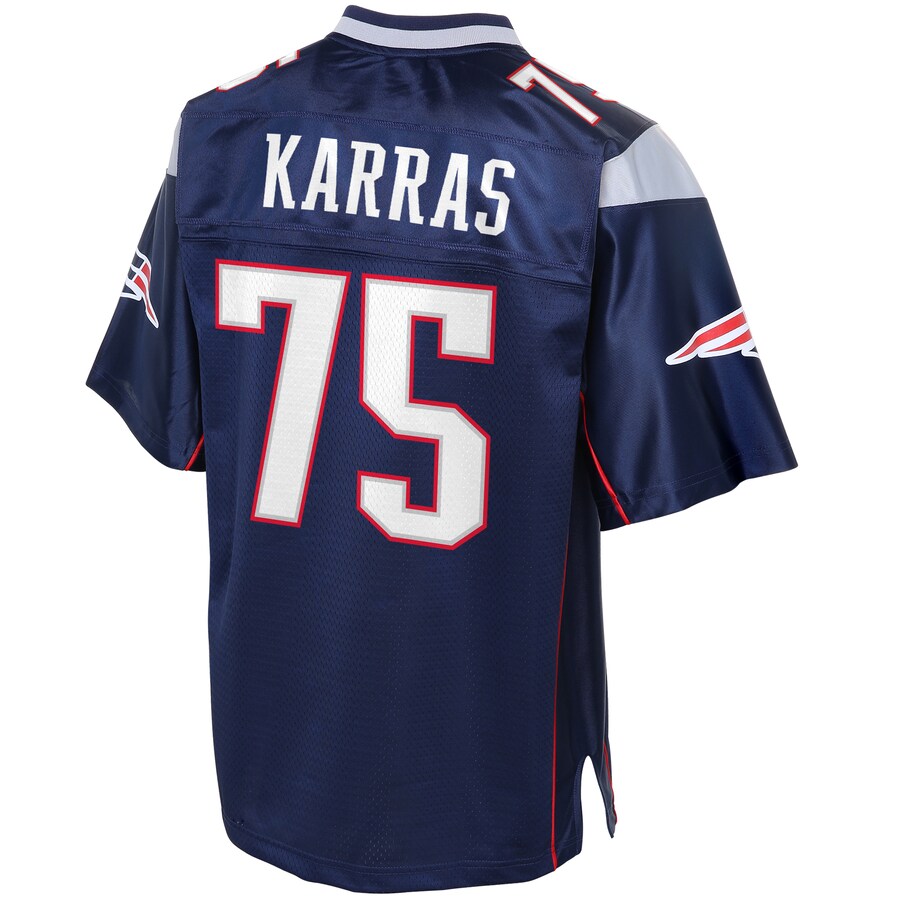 New England Patriots Ted Karras Pro Line Big & Tall Navy Football Jersey product image