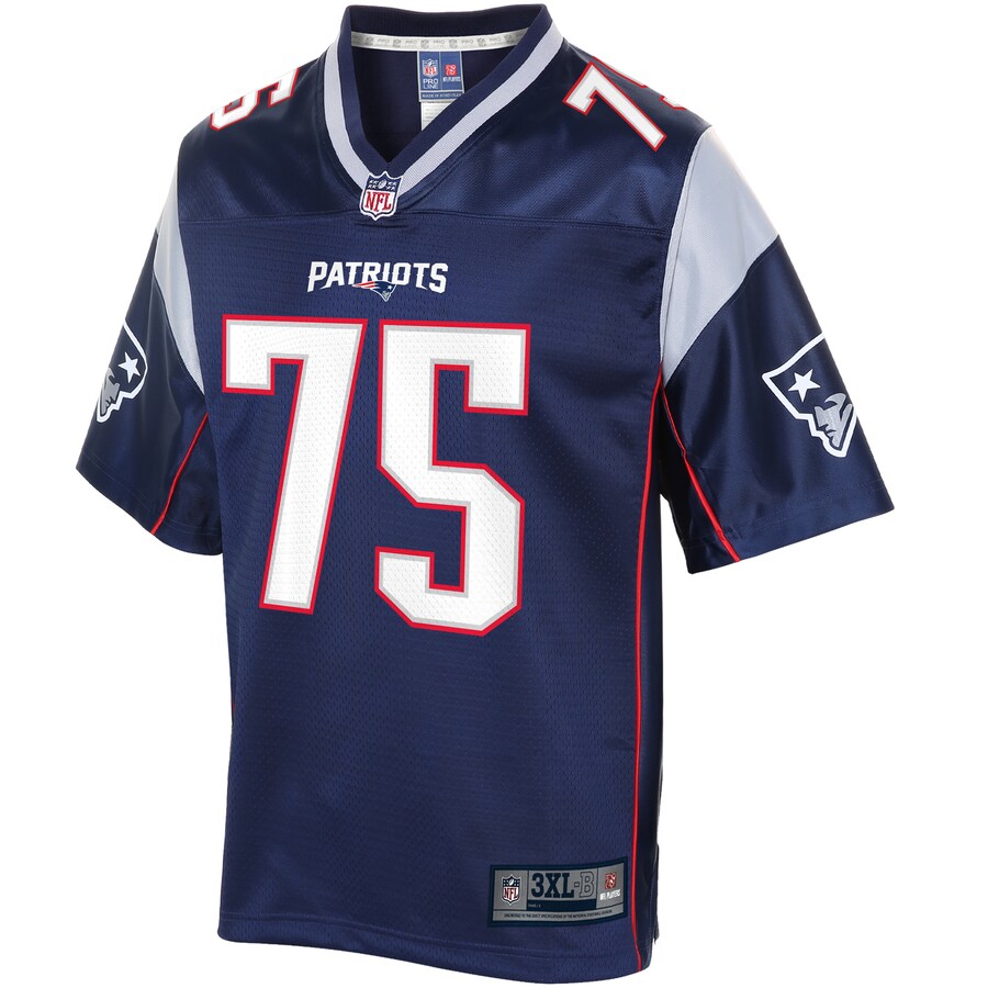 New England Patriots Ted Karras Pro Line Big & Tall Navy Football Jersey product image