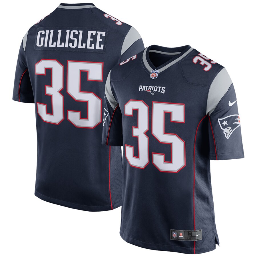 New England Patriots Mike Gillislee Game Navy Football Jersey product image