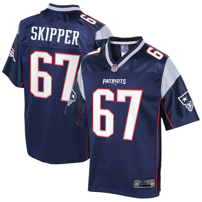 New England Patriots Dan Skipper Pro Line Big & Tall Navy Football Jersey product image